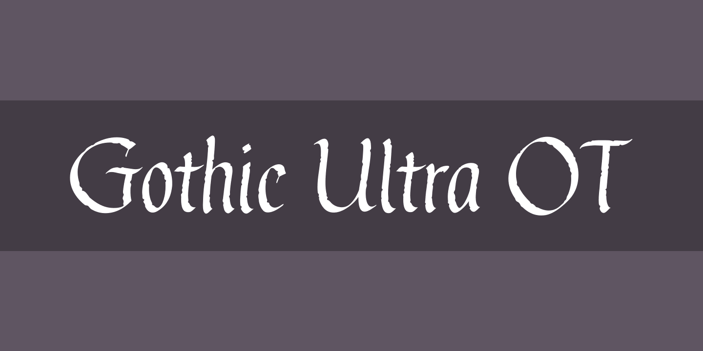 Font Gothic Ultra OT